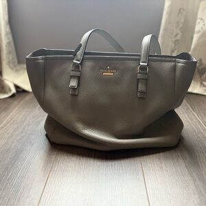 Kate Spade Charcoal Leather Tote